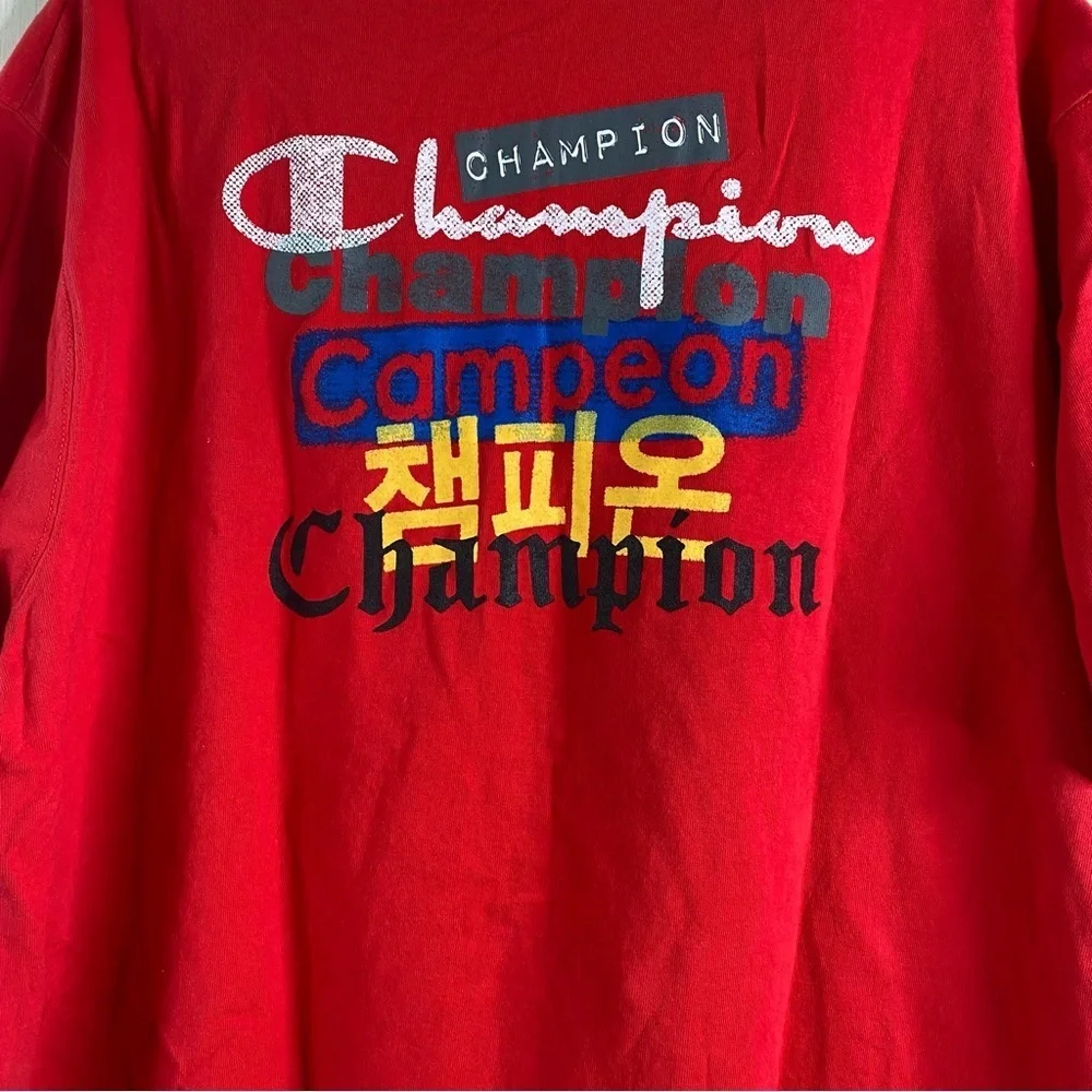 Champion Men’s Short Sleeve Heritage Crewneck Tee Red Size XXL - Picture 6 of 8